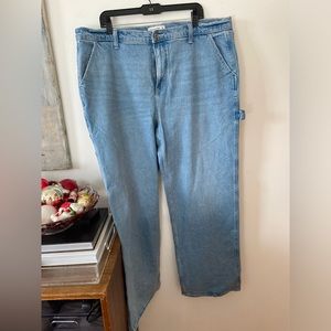 Like New Abercrombie & Fitch 90s Relaxed Carpenter Jeans Size 34 (18)